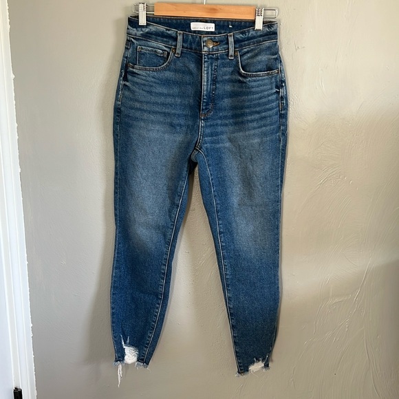LOFT Denim - LOFT curvy high waist skinny ankle jeans